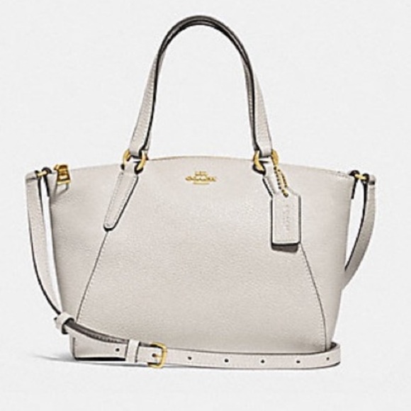 Coach White mini Kelsey Crossbody Handbag - Picture 1 of 14